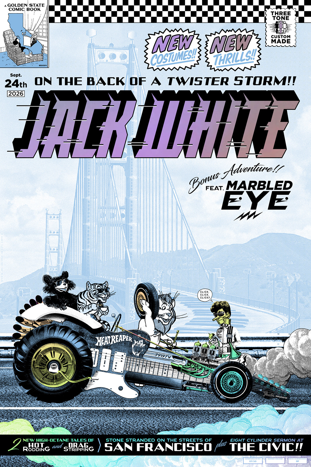 Jack White San Francisco September 24-Rainbow Foil
